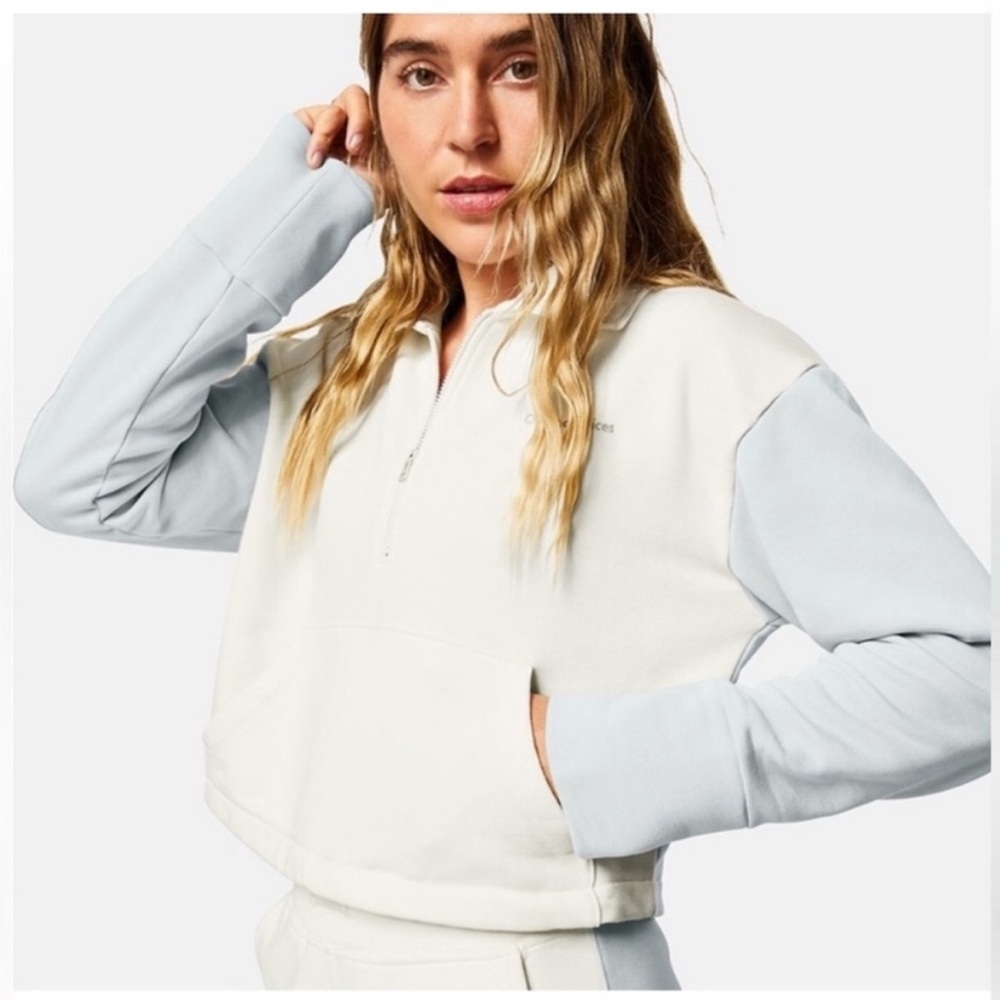 Outdoor voices cropped quarter zip